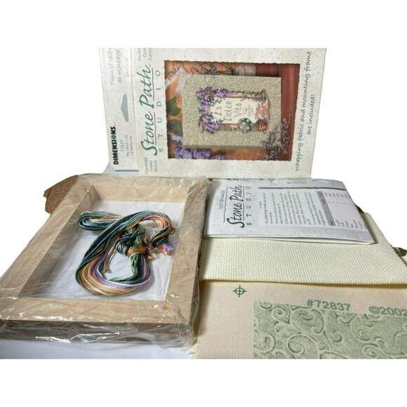 Cross Stitch Kit Dimensions Stone Path Studio La Dolce Vita Good Life Counted - Picture 7 of 8